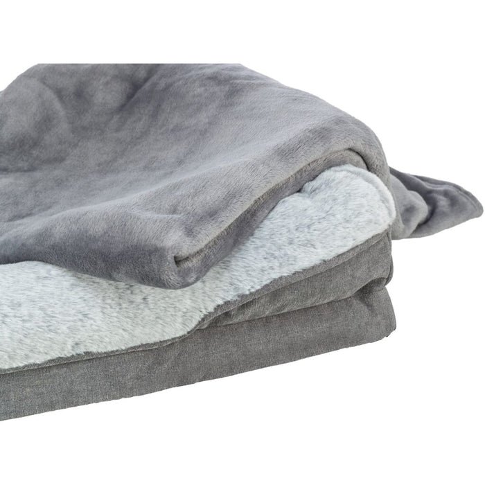 Vital Bett Lino Soft, eckig, grau/hellgrau