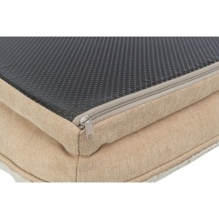 Vital Bett Lino Soft, eckig, beige