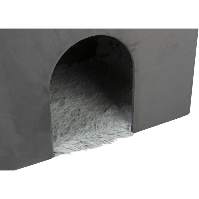 Höhle Harvey mit Treppe, grau/weiß-schwarz