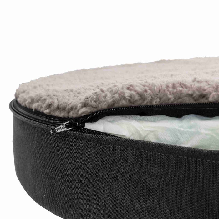 Vital Sofa Bendson, oval, dunkelgrau/hellgrau