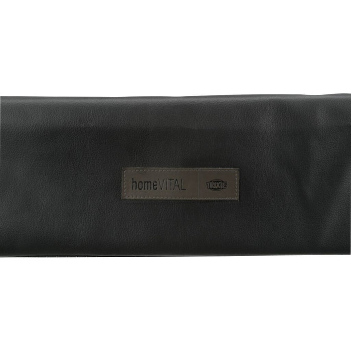 Vital Bett Remo, eckig, Kunstleder, schwarz