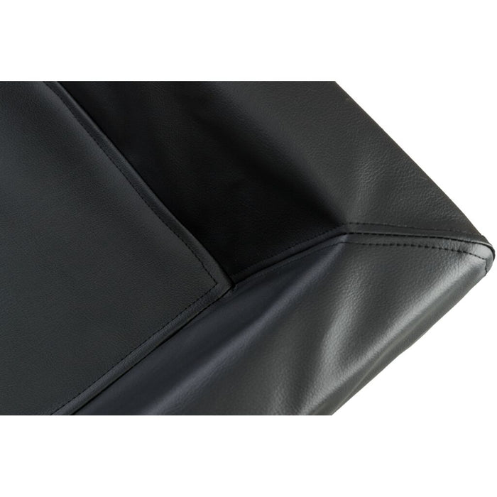 Vital Bett Remo, eckig, Kunstleder, schwarz