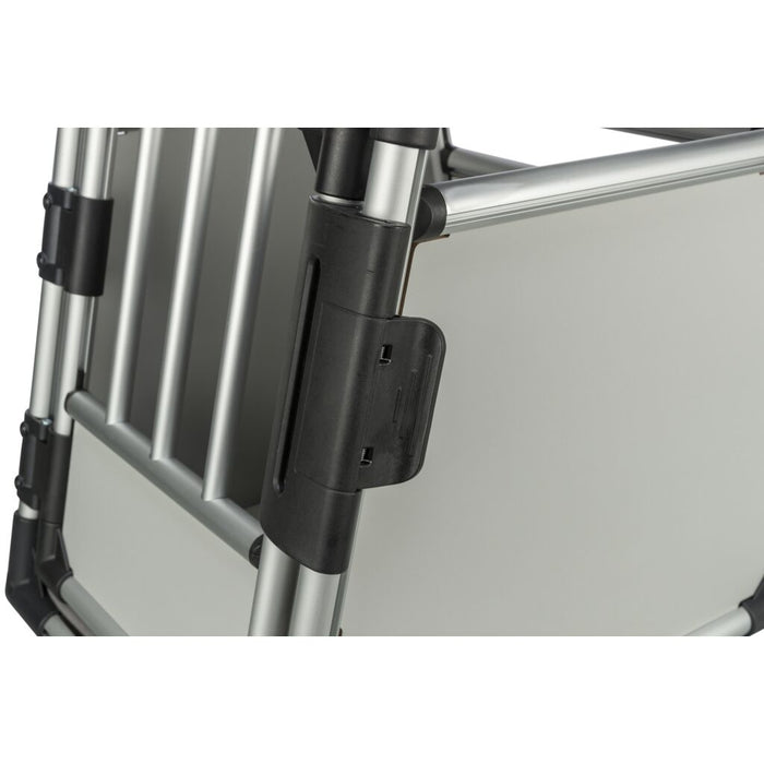 Transportbox, Aluminium, hellgrau/silber