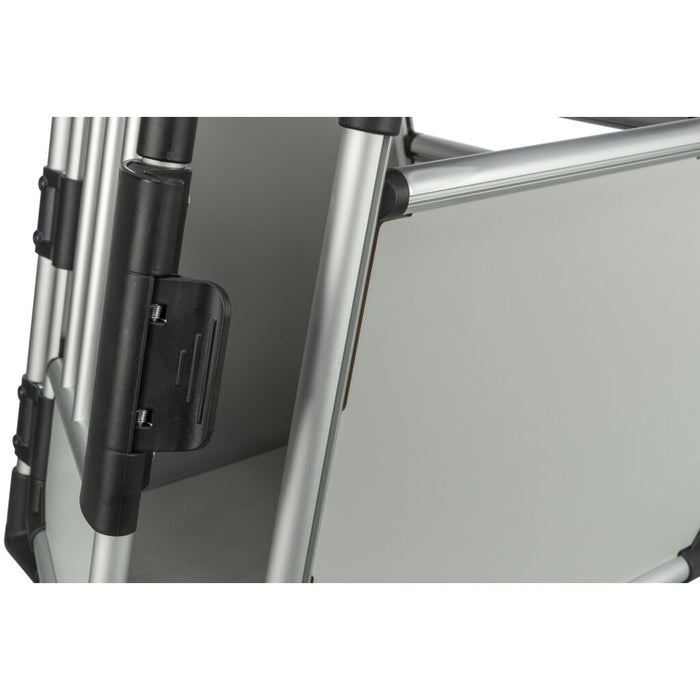 Transportbox, Aluminium, hellgrau/silber