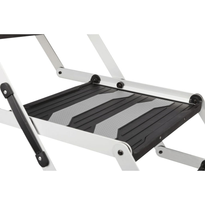 3-stufige Falt-Treppe, Aluminium/Kunststoff/TPR