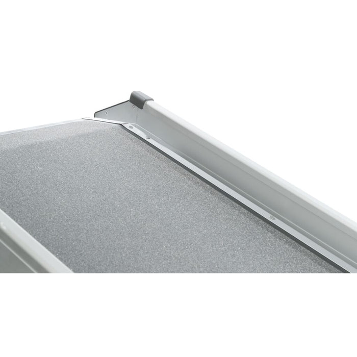 Teleskop-Rampe, Aluminium/Kunststoff/Sandpapier, 5,8 kg, grau