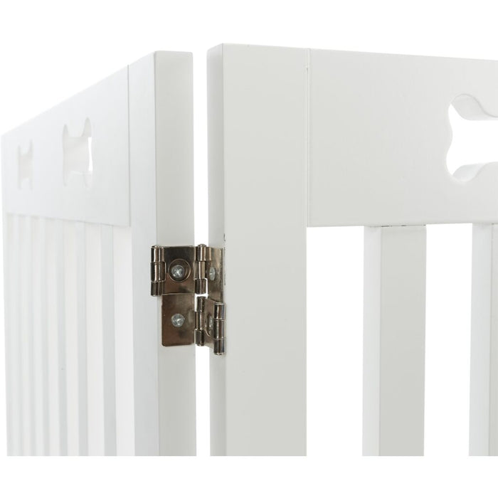 Absperrgitter, MDF, 4-teilig, weiß