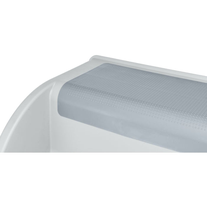 Treppe, Kunststoff, hellgrau