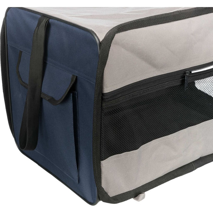 Hundebox Twister, blau/grau