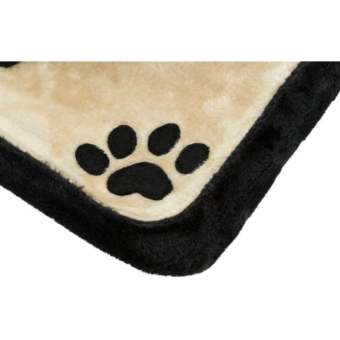 Kratzbrett, Plüsch/Sisalteppich, schwarz/creme