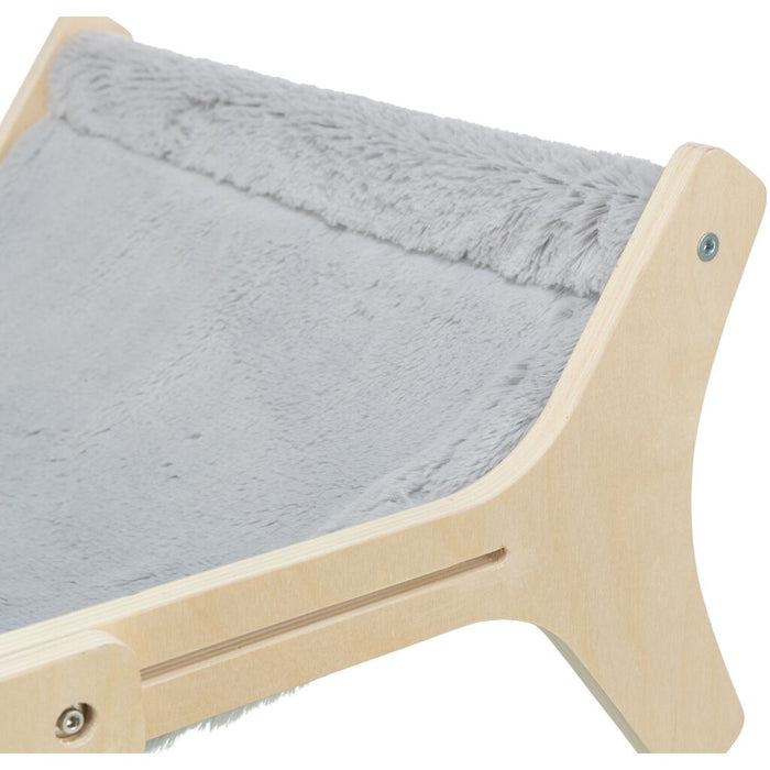 Hängematte, Holz, unbehandelt, grau