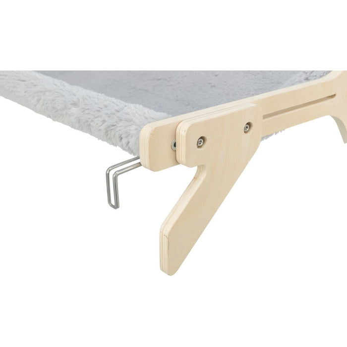 Hängematte, Holz, unbehandelt, grau