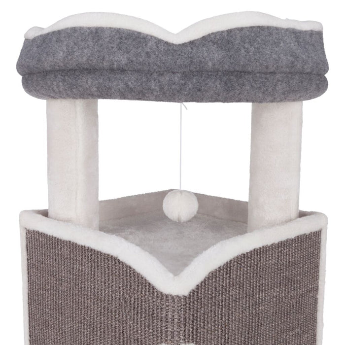 Cat Tower Arma, grau/weiß