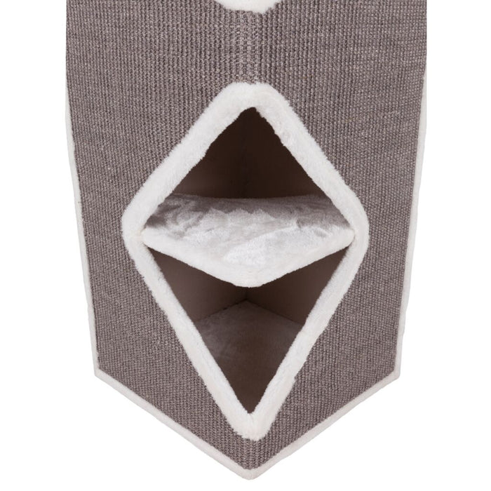 Cat Tower Arma, grau/weiß