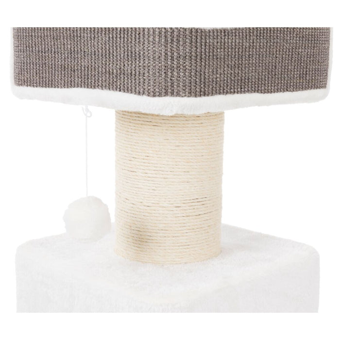 Kratzbaum XXL Ava, weiß/grau