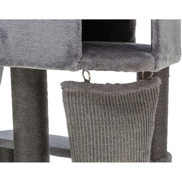 Kratzbaum Active, grau mit Kletterrampe