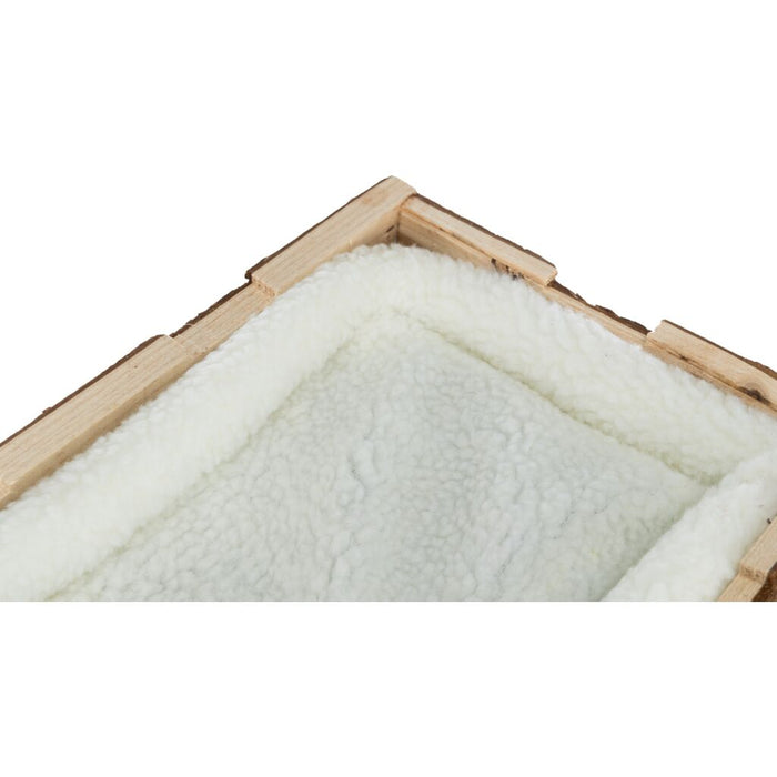 Haus Tilde mit Bett, Meerschweinchen, Rindenholz