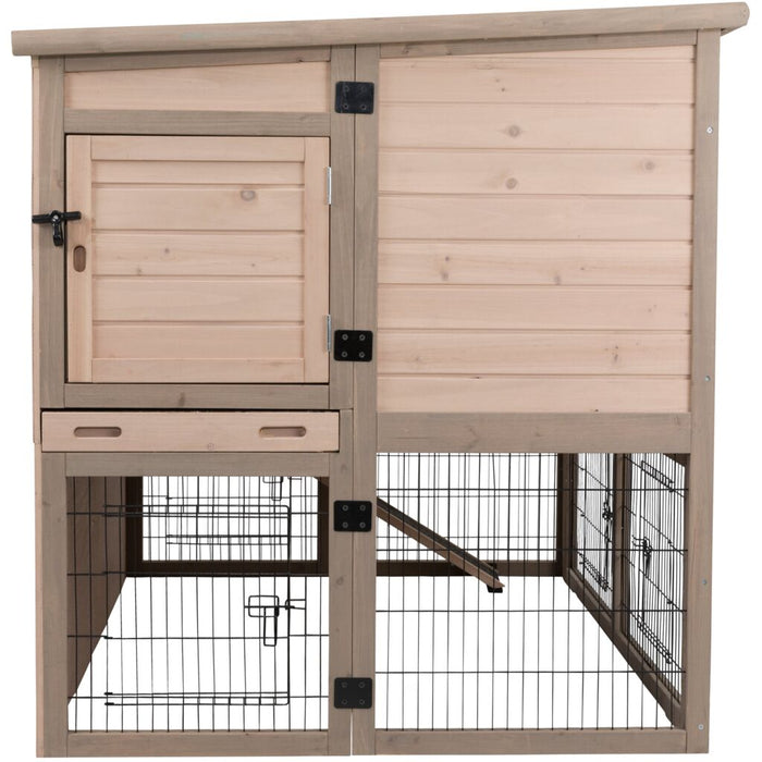 natura Kleintierstall XL mit Wärmedämmung, grau
