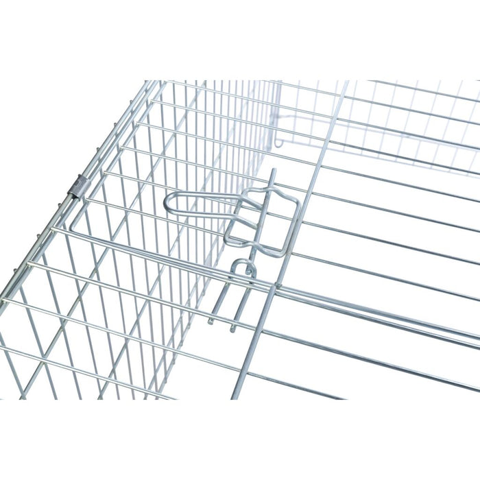 natura Freilaufgehege mit Abdeckung, Metall