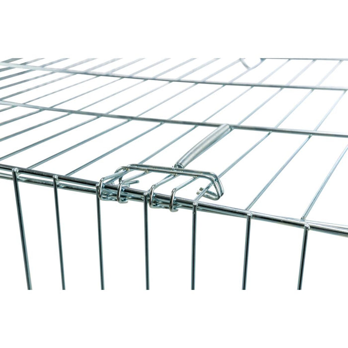 natura Freilaufgehege mit Abdeckung, Metall