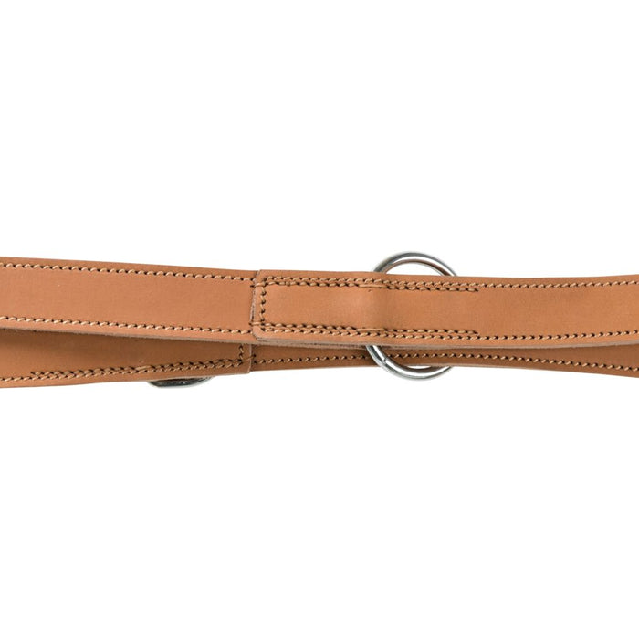 Rustic Fettleder-V-Leine Heartbeat, braun