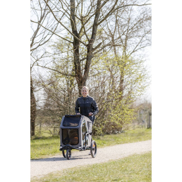 Fahrrad-Anhänger, grau/salbei