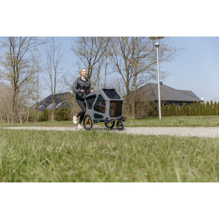 Fahrrad-Anhänger, grau/salbei