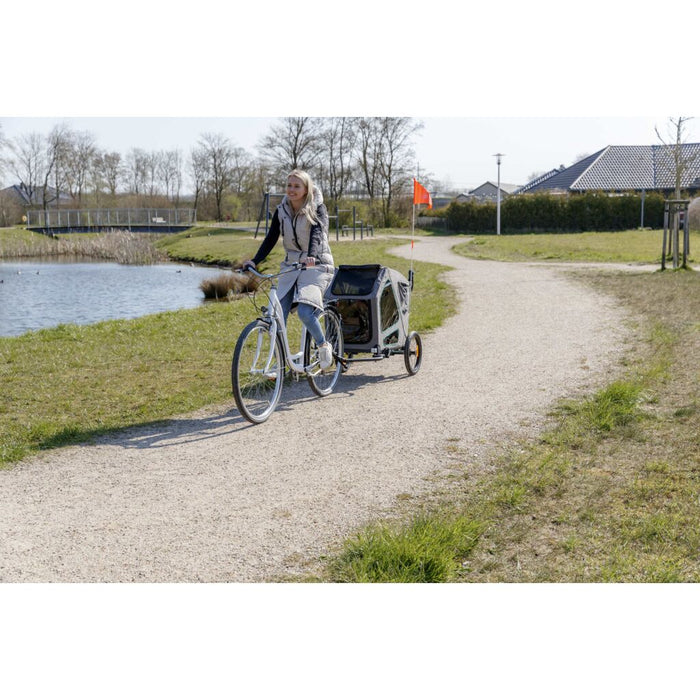 Fahrrad-Anhänger, grau/salbei