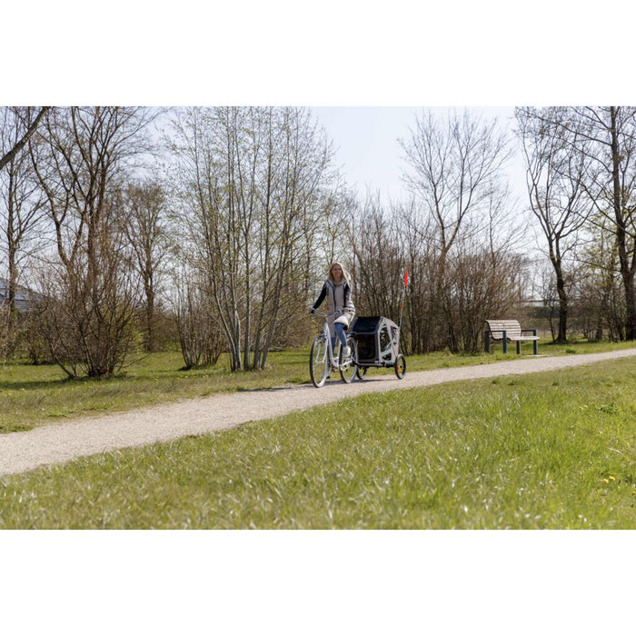Fahrrad-Anhänger, grau/salbei