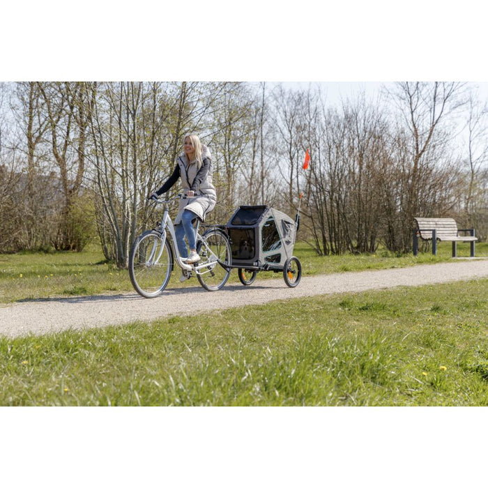 Fahrrad-Anhänger, grau/salbei