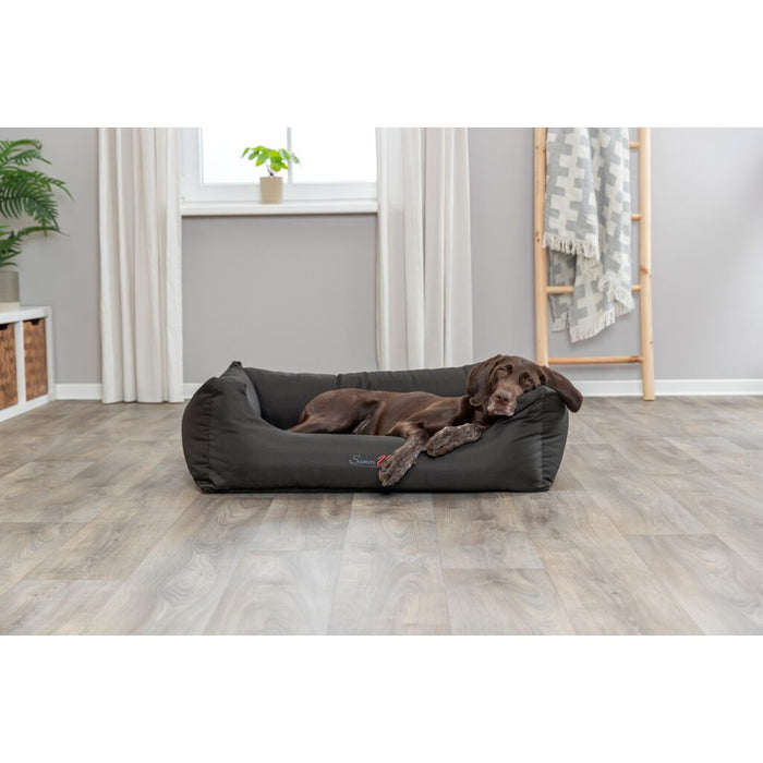 Bett Samoa Vital, eckig, schwarz