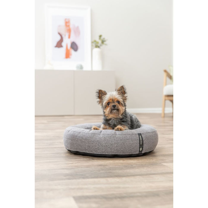 Bett CityStyle, rund, grau