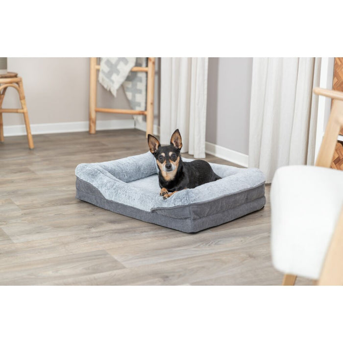 Vital Bett Lino Soft, eckig, grau/hellgrau