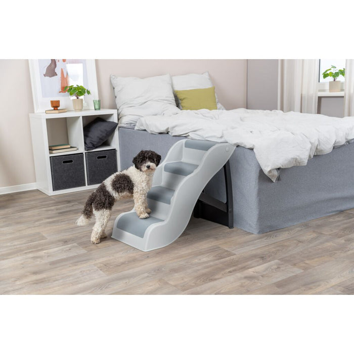 Treppe, Kunststoff, hellgrau