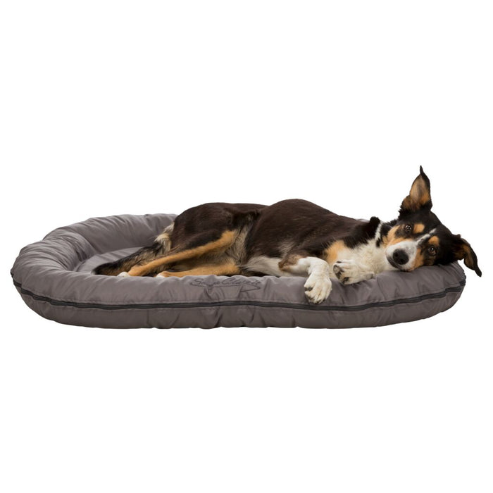 Kissen Samoa Classic, oval, grau
