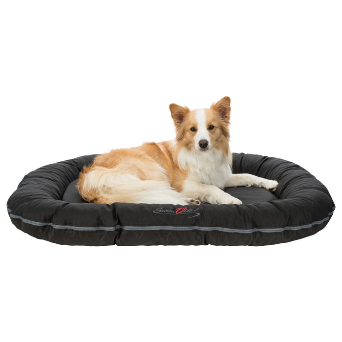 Kissen Samoa Vital, oval, schwarz