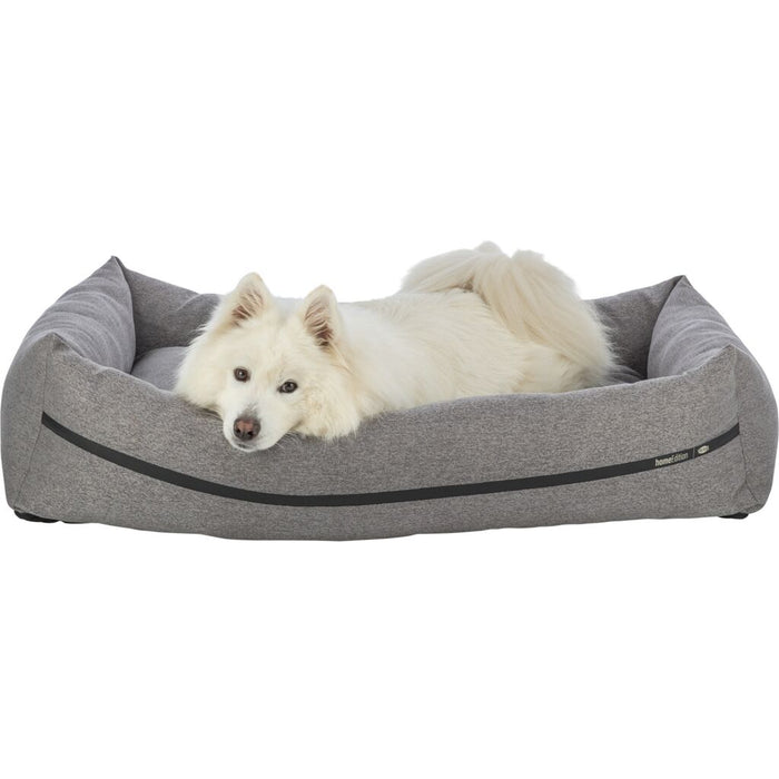 Bett CityStyle, eckig, grau