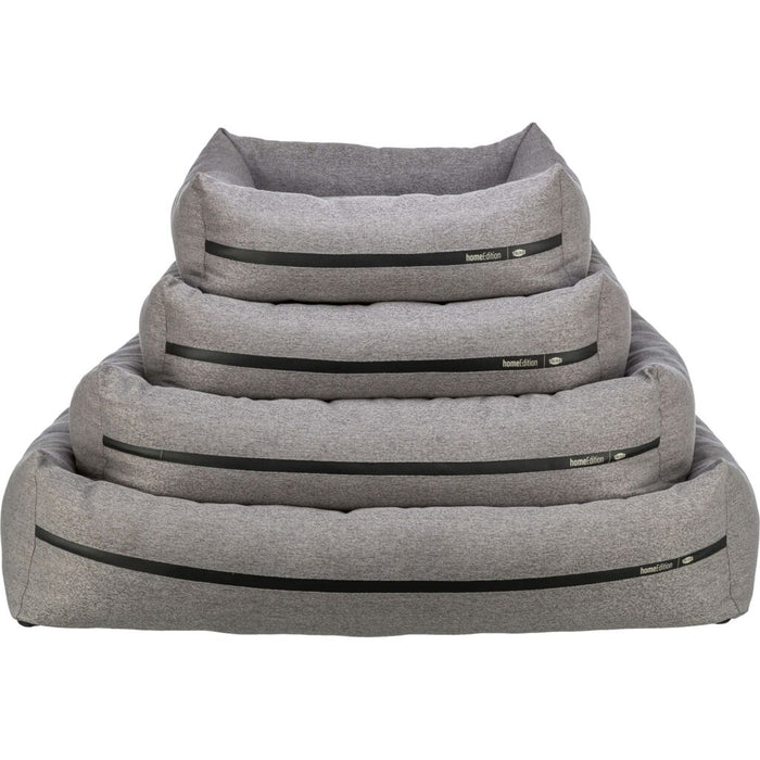 Bett CityStyle, eckig, grau