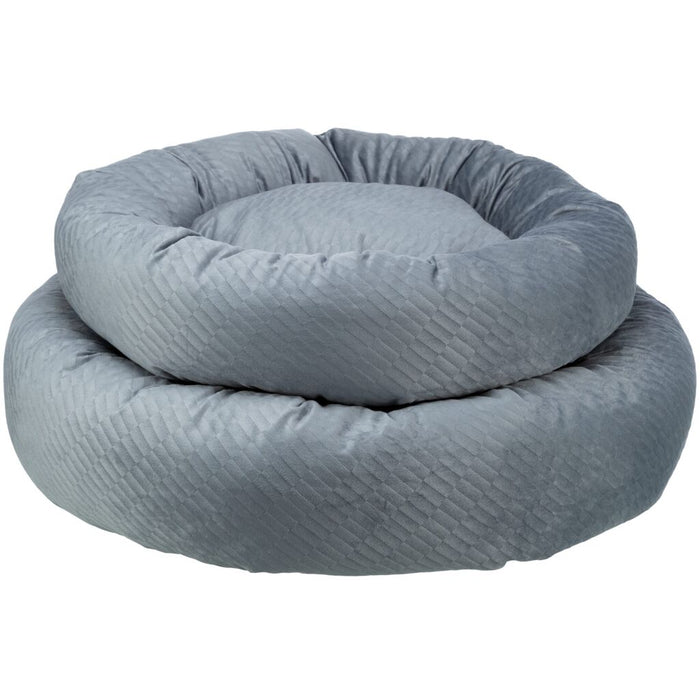 Bett Alena, rund, blau-grau