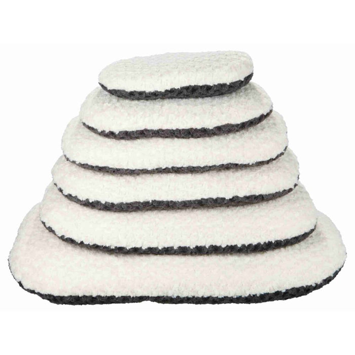 Kissen Kaline, oval, grau/creme