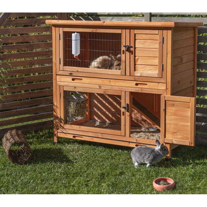 natura Kleintierstall, 2-stöckig, braun
