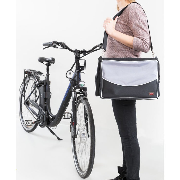 Front-Box für Fahrräder, schwarz/grau