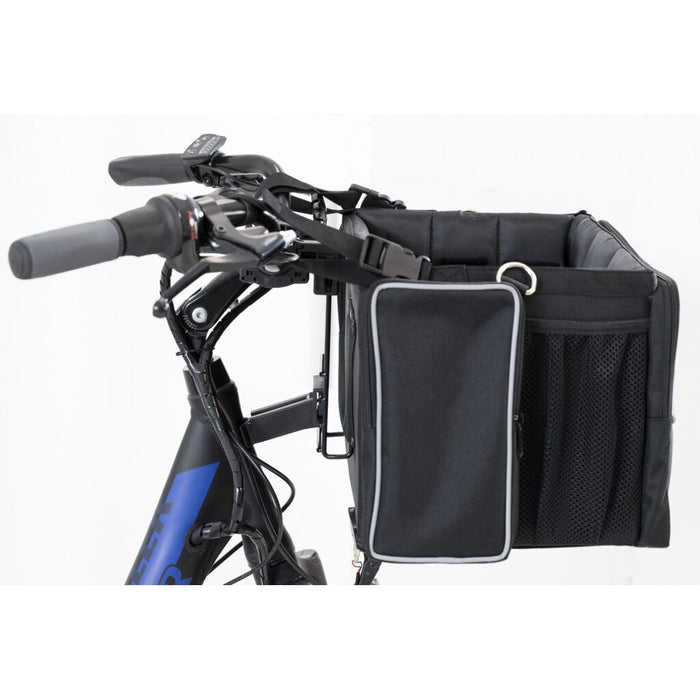Front-Box für Fahrräder, schwarz/grau