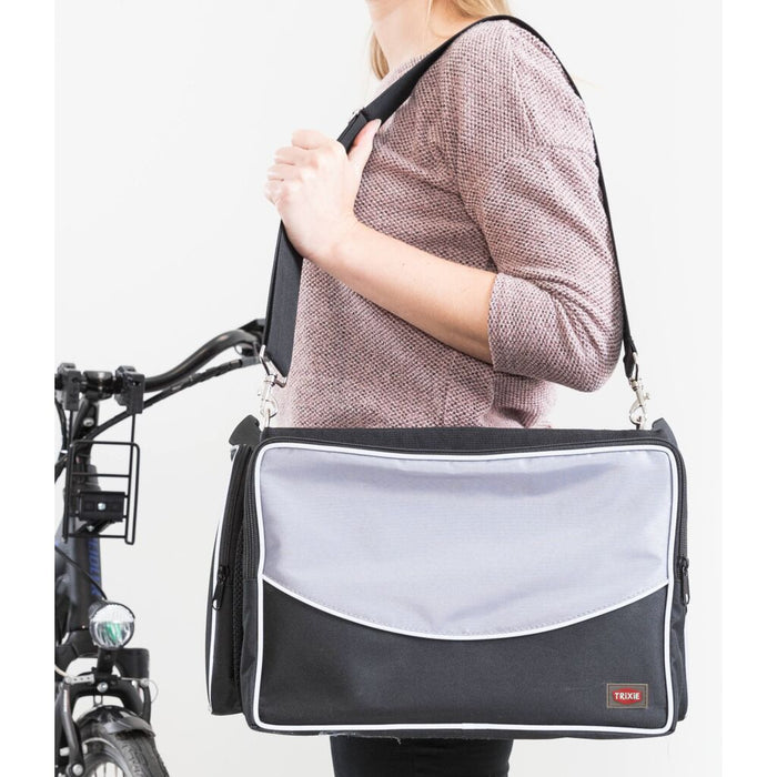 Front-Box für Fahrräder, schwarz/grau