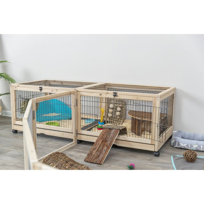 Indoor Gehege, Meerschw./Kaninchen, Holz/Metall