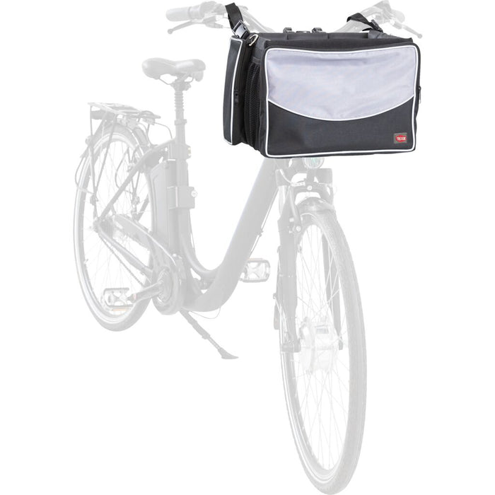 Front-Box für Fahrräder, schwarz/grau