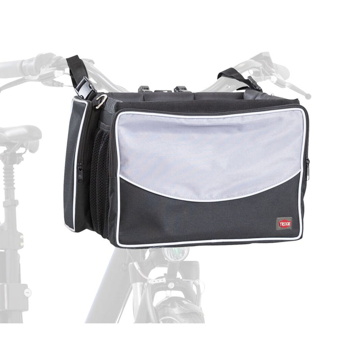 Front-Box für Fahrräder, schwarz/grau