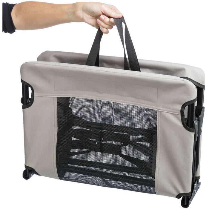 Hundeliege, beige/schwarz