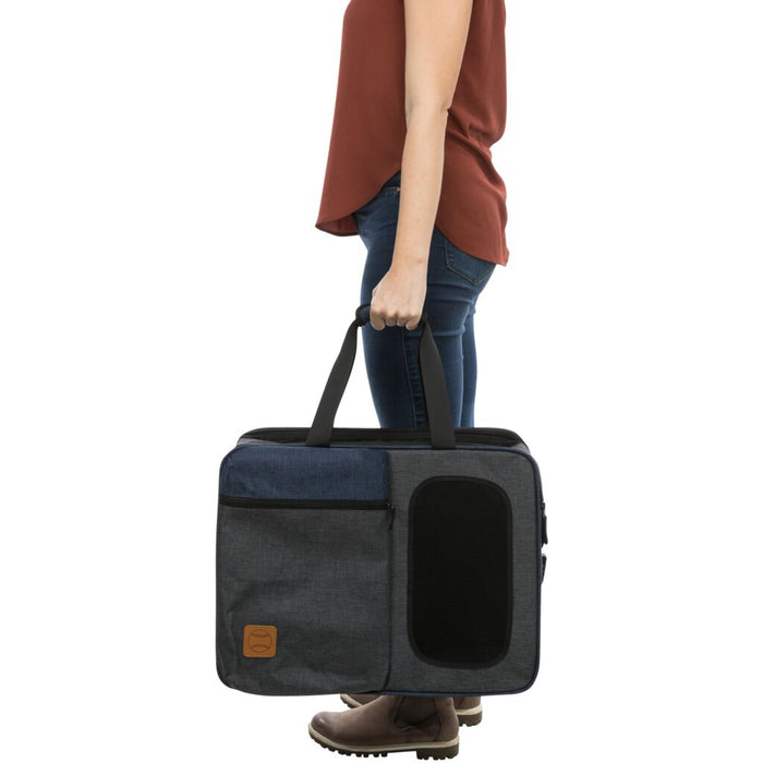 Rucksack & Tasche Tara 2 in 1, grau/blau
