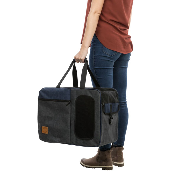 Rucksack & Tasche Tara 2 in 1, grau/blau